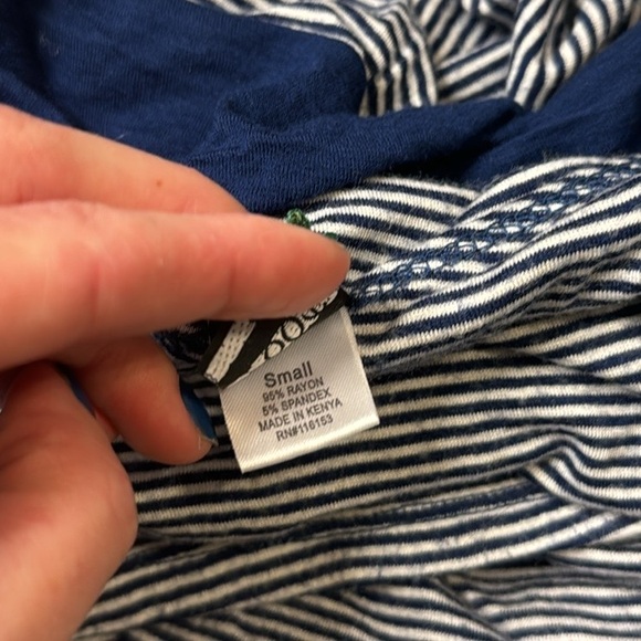 One Shoulder Striped Top - Picture 7 of 7